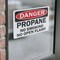 Signmission Propane No Smoking No Open Flames Danger Sign, Vinyl Decal, 7in W x 5in L, 2PK OS-2PACK-DS-D-57-L-19467 - alternate 3